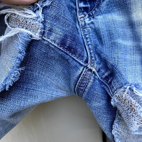 AG Adriano Goldschmied Women's Denim Hailey Ex-Boyfriend Roll-up Short Sz 26R - Picture 5 of 8